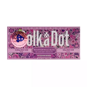 Intense Dark Chocolate PolkaDot Magic Mushroom Bars 500mg